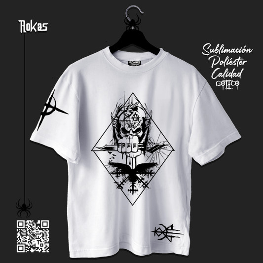 ROKAS-Camiseta Dark para Hombre | Calidad, Elegancia y Carácter con Diseño Exclusivo: Rebelde