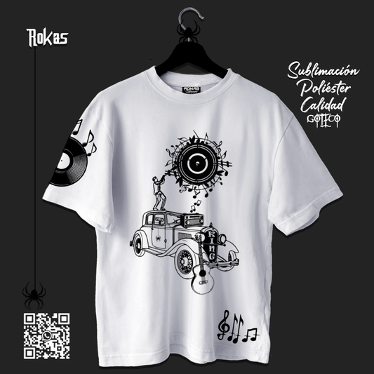 ROKAS-Camiseta Dark para Hombre | Calidad, Elegancia y Carácter con Diseño Exclusivo: Vintage